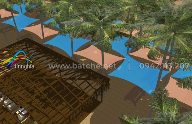 Tín Nghĩa khởi công dự án bạt che nắng HDPE cho resort Hola Beach, Bình Thuận