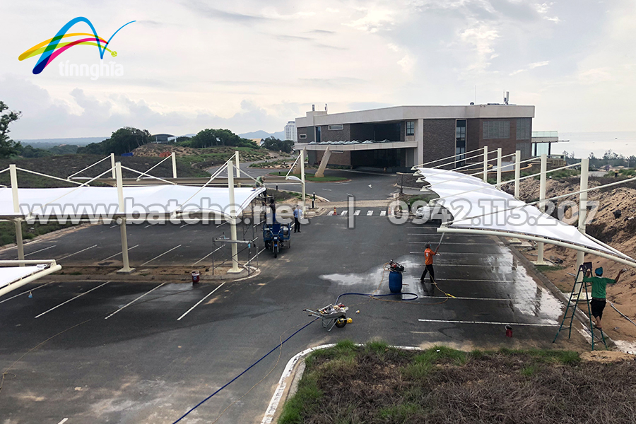 Dự án: Bãi xe ô tô sân Golf Hồ Tràm - Vũng Tàu do CTY Tín Nghĩa thực hiện năm 2018